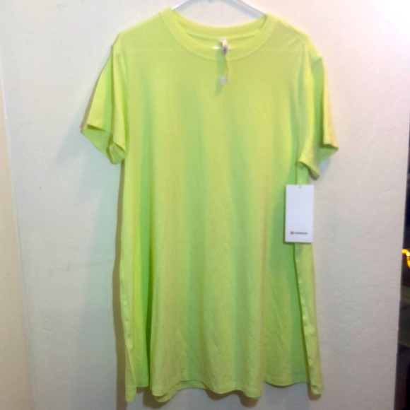 Lululemon NWT Tee Dress Light Green Size 6. - Picture 1 of 7